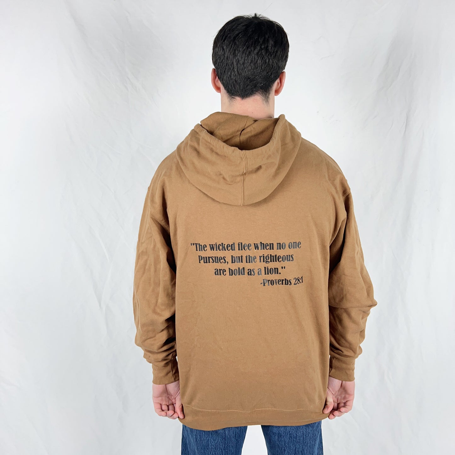 Saddle Brown-Black Sanctify Hoodie