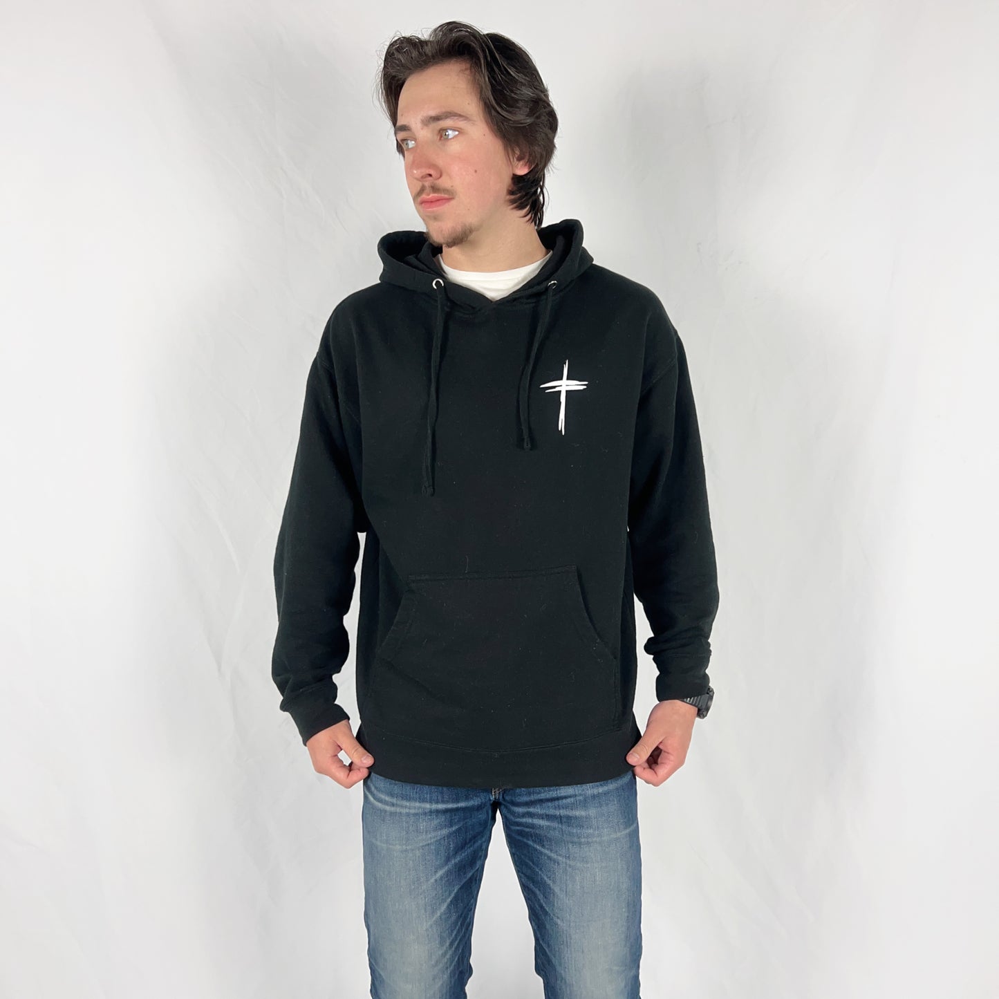 Black-White True king Hoodie