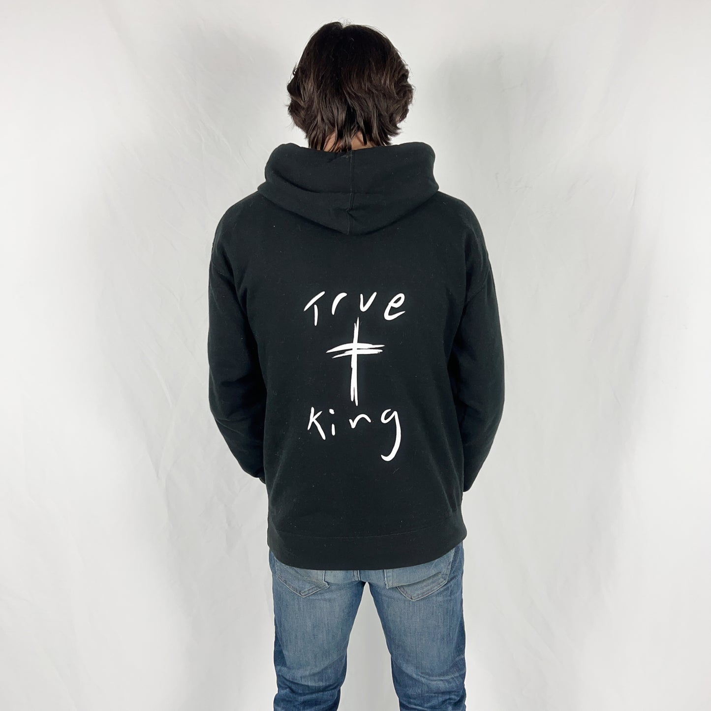 Black-White True king Hoodie