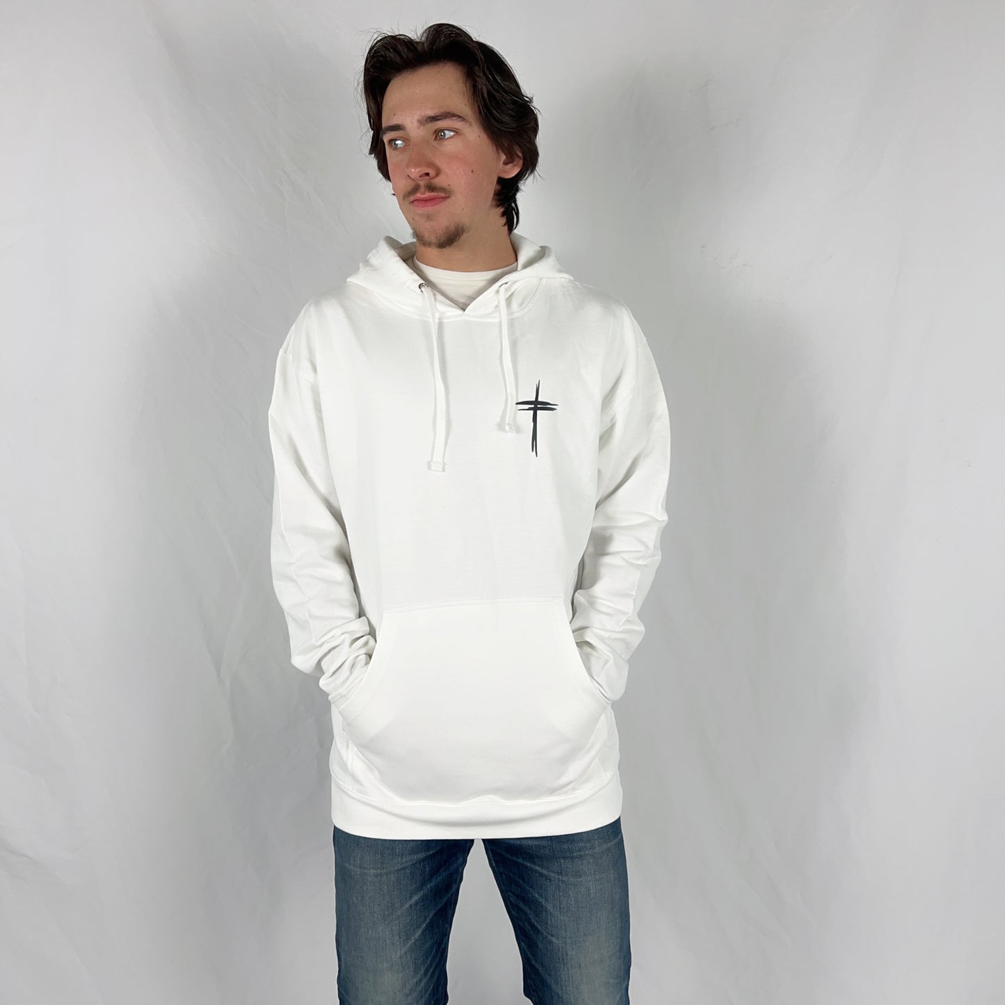 White-Black True King Hoodie