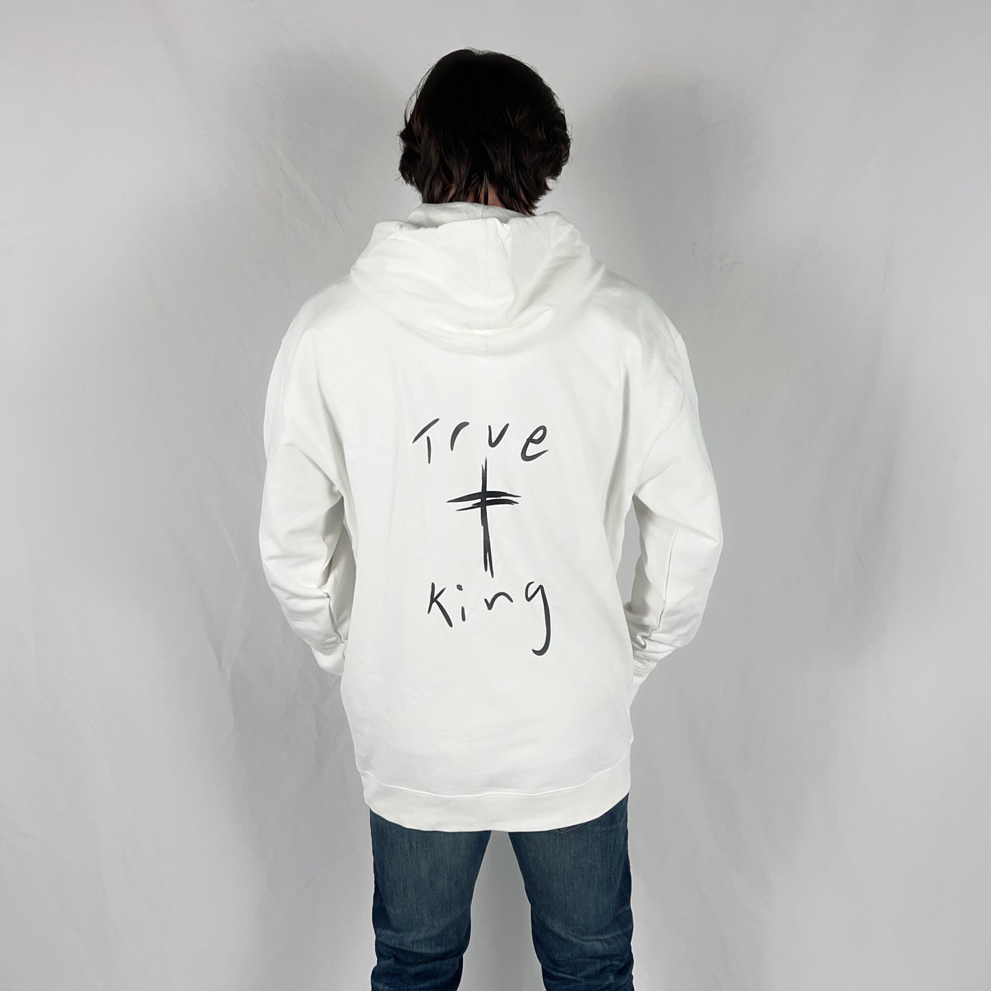 White-Black True King Hoodie