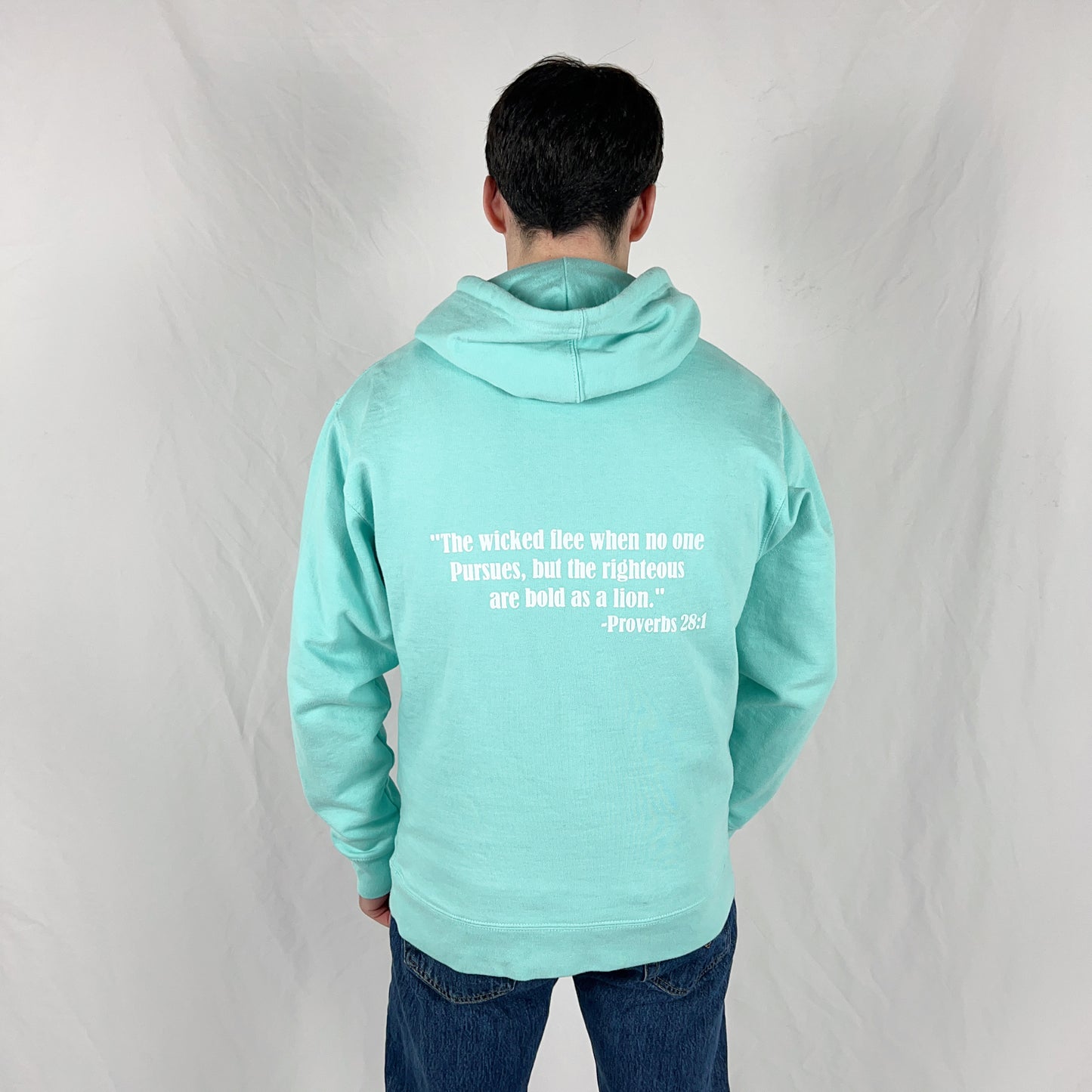 Mint-White Sanctify Hoodie