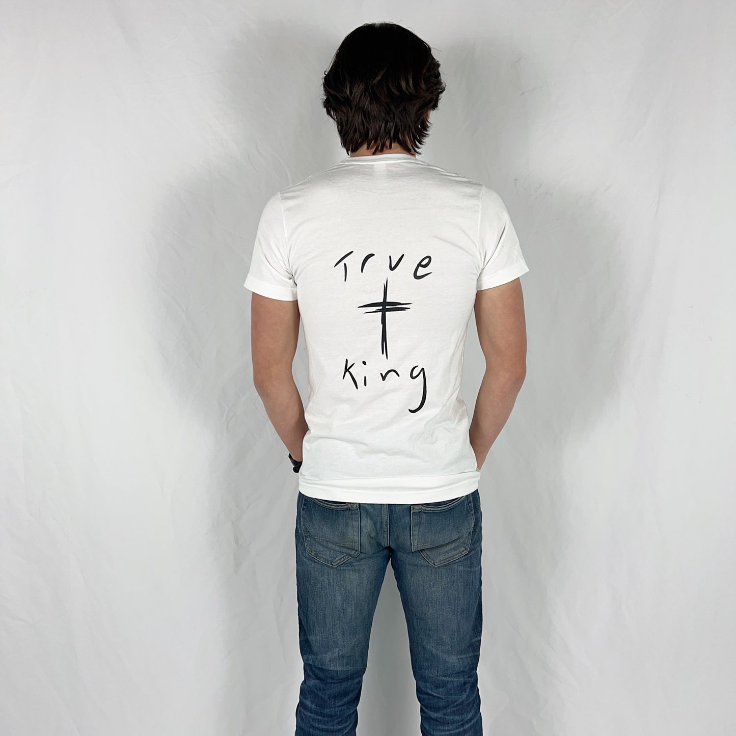 White-Black True King T-Shirt