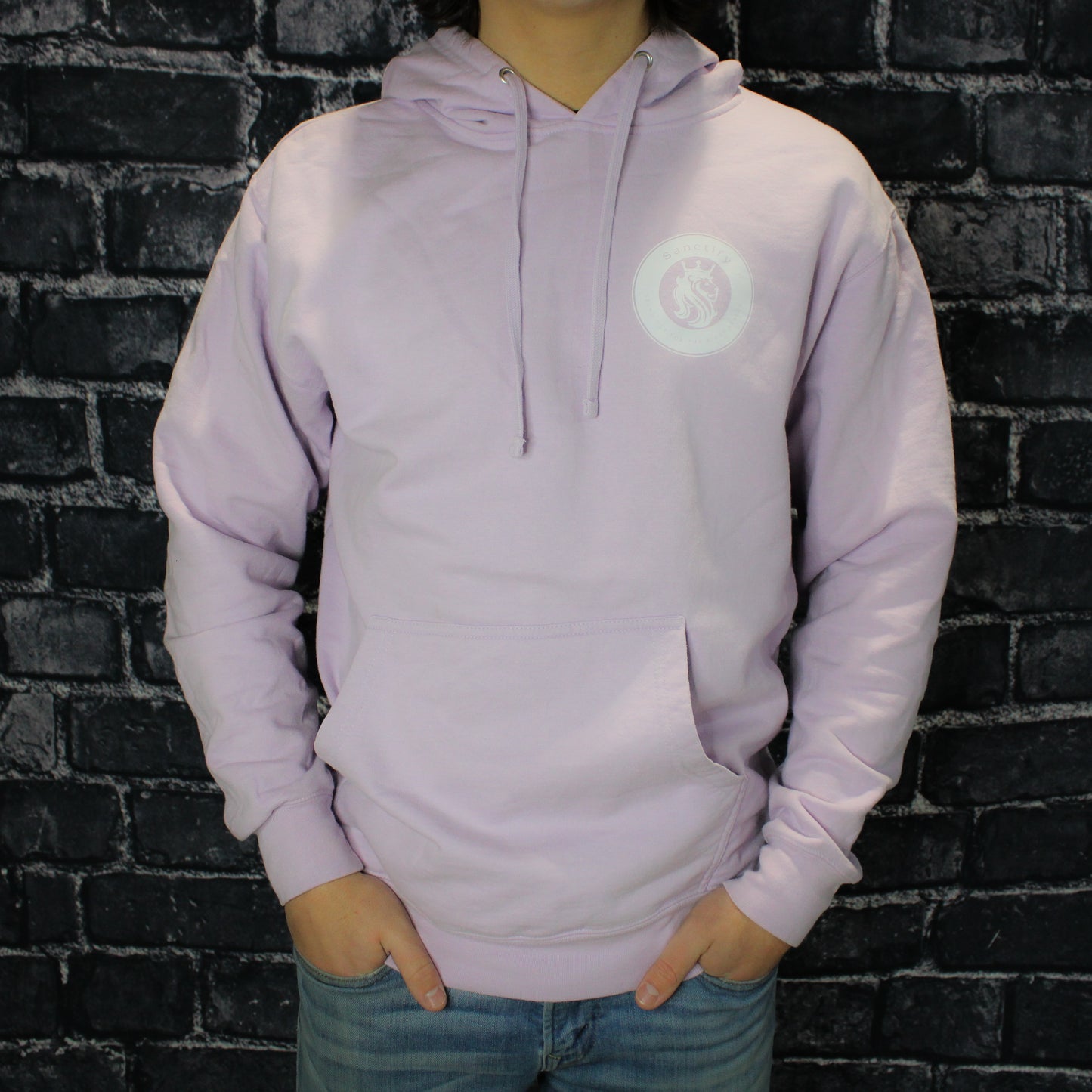 Lavender-White Sanctify Hoodie