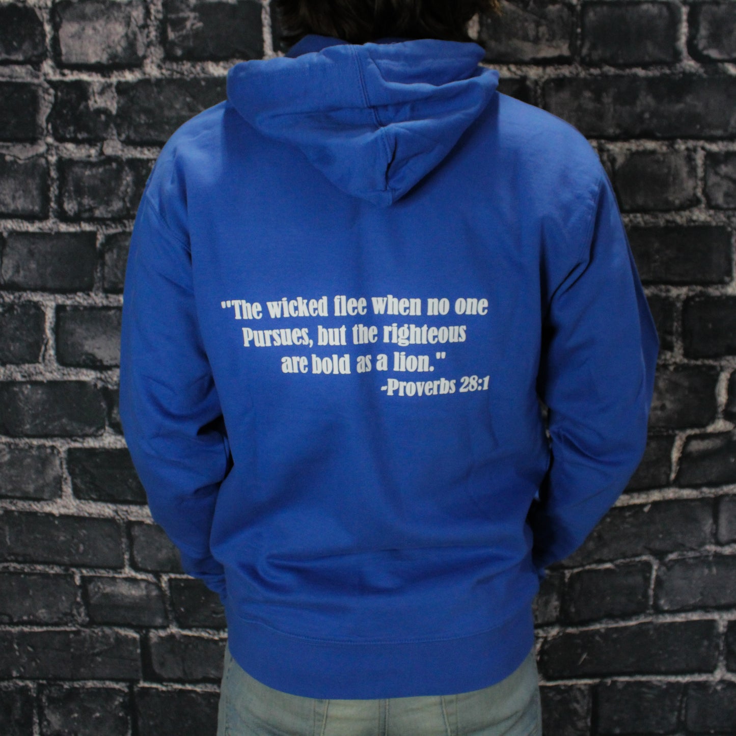 Royal Blue-White Sanctify Hoodie