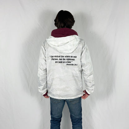 White Camo Windbreaker-White Sanctify