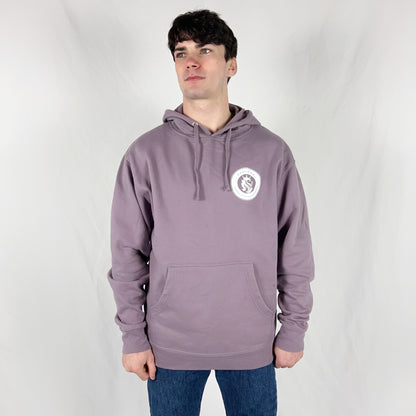 Plum-White Sanctify Hoodie