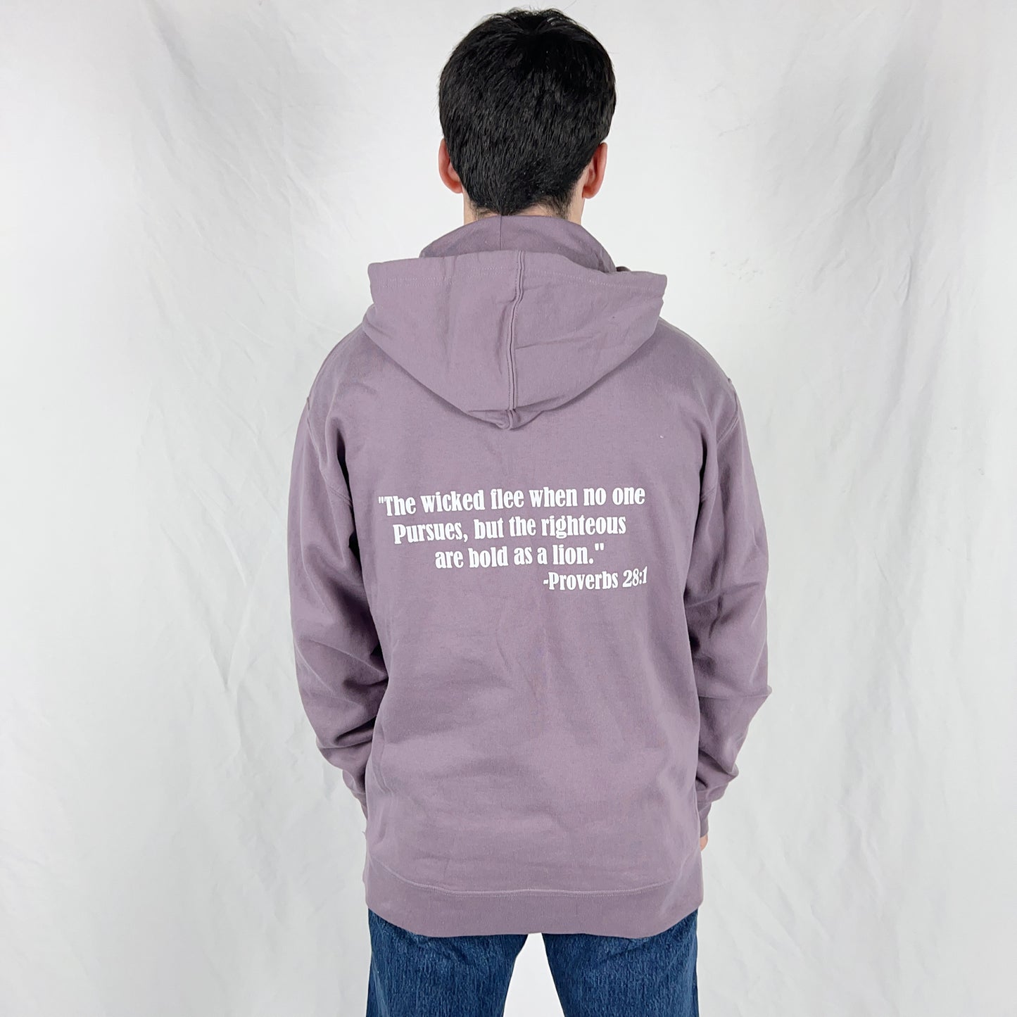 Plum-White Sanctify Hoodie