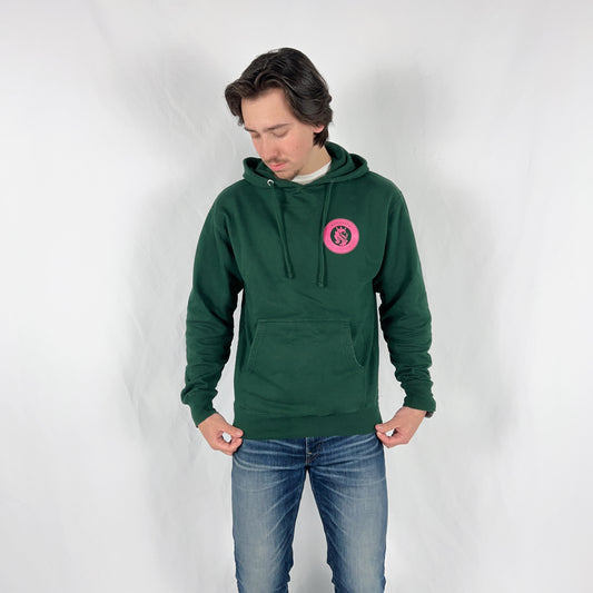 Forest Green-Pink Sanctify Hoodie