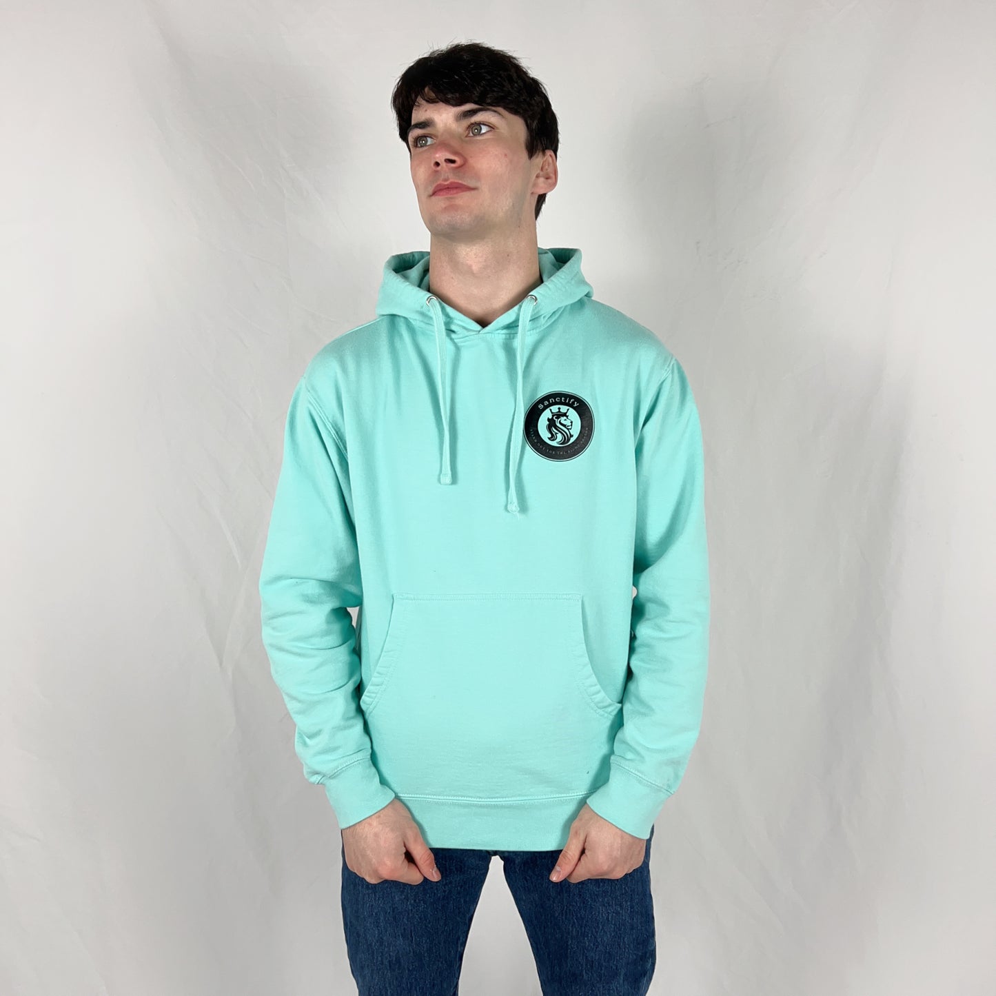 Mint-Black Sanctify Hoodie