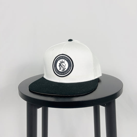 White Hat Black bill-Snap back