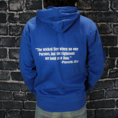 Royal Blue-White Sanctify Hoodie